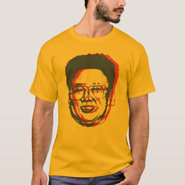 Kim Jong Il 3D T-Shirt (Front)