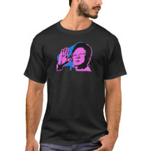 kim jong il print in pink