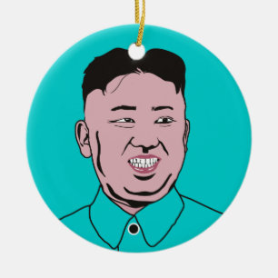 Kim Jong-un 김정은 Ceramic Tree Decoration
