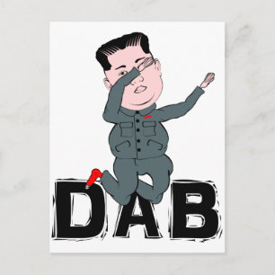 Kim Jong-Un Dabbing Postcard