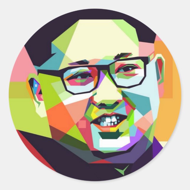 Kim Jong Un  Dear Leader Sticker (Front)