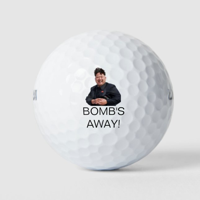 Kim Jong Un Golf Ball, Funny Golf Balls, Balls (Front)