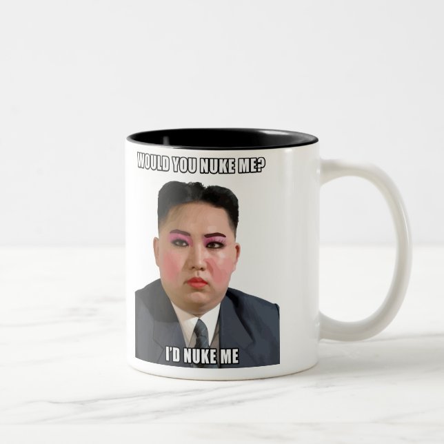 Kim Jong Un Nuke Me Meme Mug (Right)