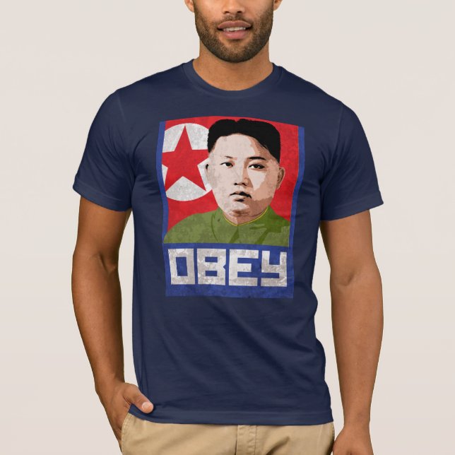 Kim Jong Un Propaganda - OBEY - T-Shirt (Front)