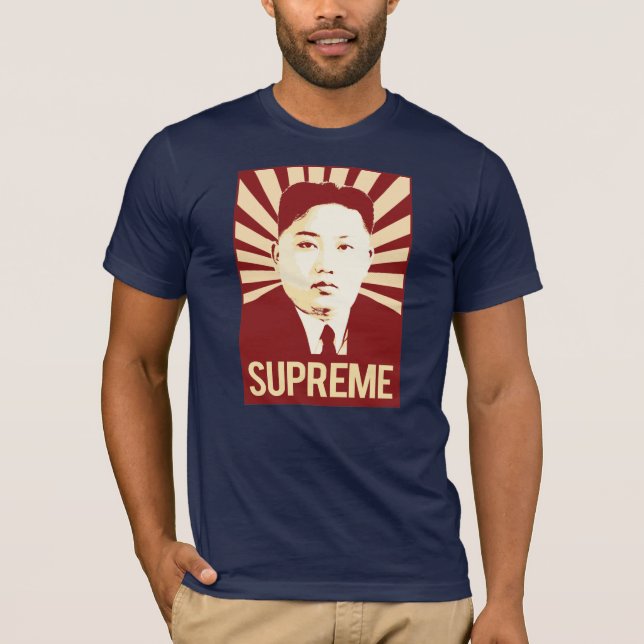 Kim Jong Un Propaganda - Supreme - T-Shirt (Front)