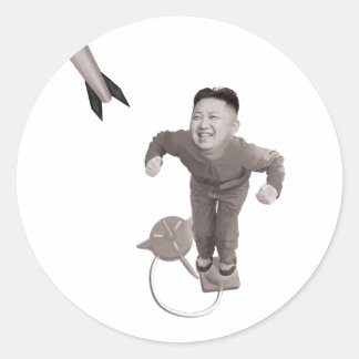 Kim Jong Un - Rocket Man Classic Round Sticker
