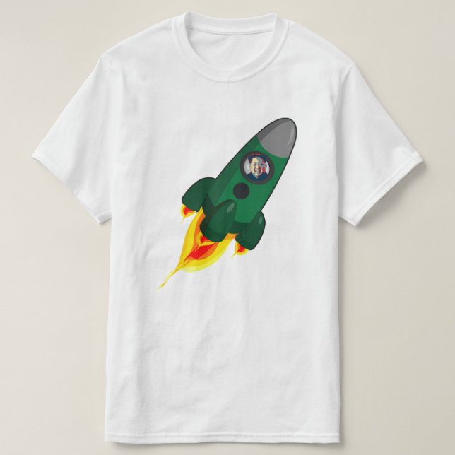 Kim Jong-un Rocketman T-Shirt (Design Front)
