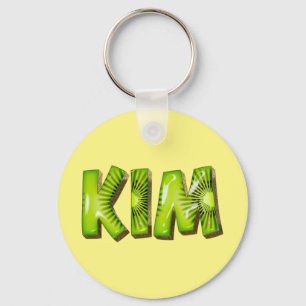 Kim Name Kiwi Design Key Fans Ring