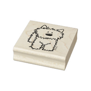 ©️Kim Niles KiniArt Westie Rubber Stamp
