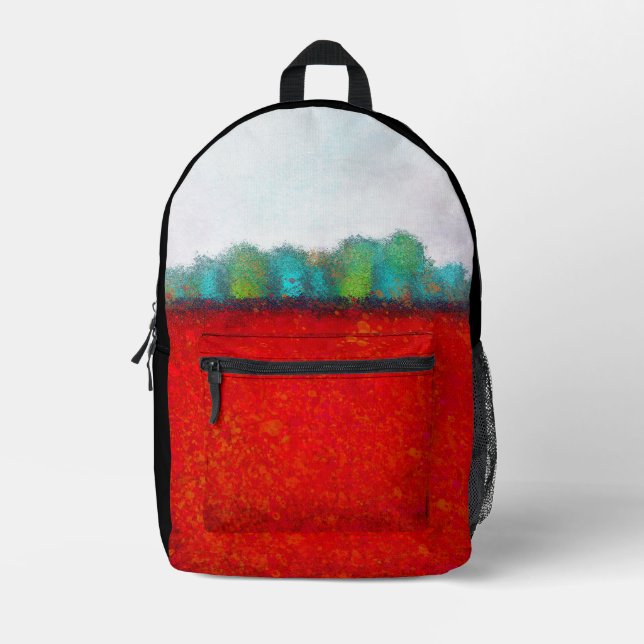 Kim Niles Painting Printed Backpack (Front)