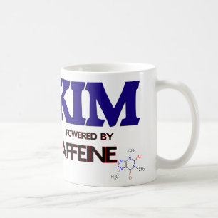 Kim powered by caffeine coffee mug