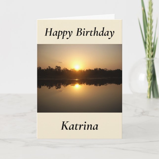 Kimberley Sunset Birthday Card (Front)