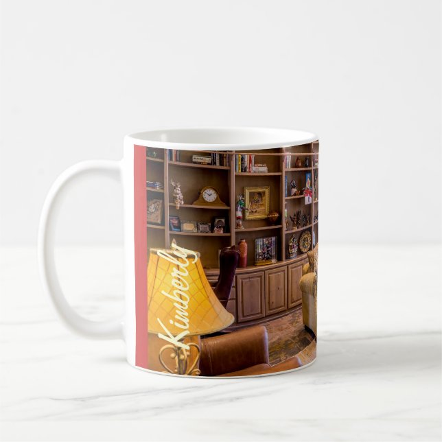 Kimberly Living Room Bookcase Books & Design Lover Coffee Mug (Left)