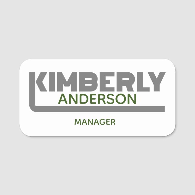 Kimberly Name Tag (Front)