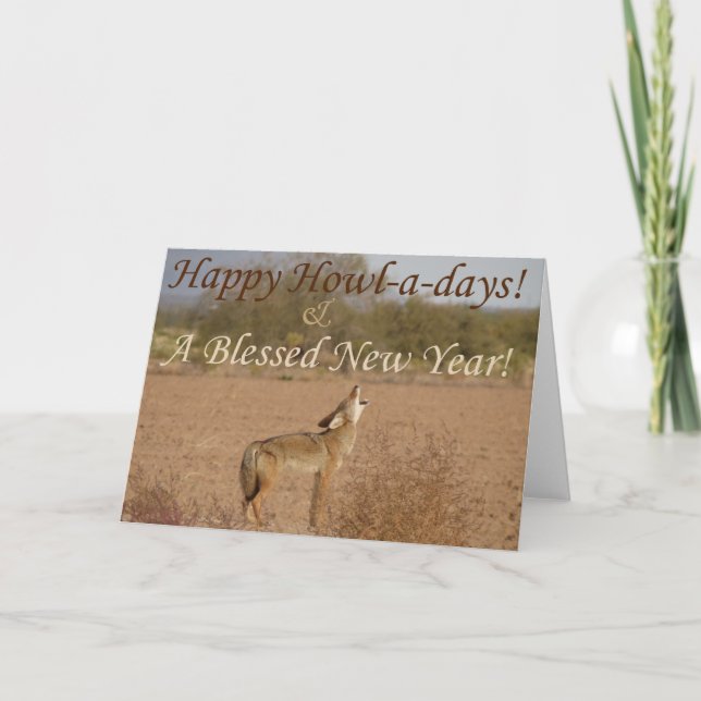 Kimberly P-Chadwick's~ Coyote Howl-a-Day Card (Front)
