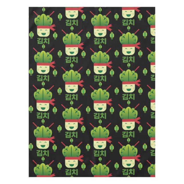 Kimchi Asian Food  Tablecloth (Front)