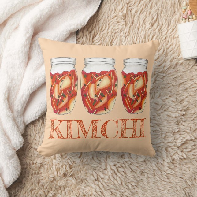 Kimchi Fermented Cabbage Korean Food Cuisine Cushion (Blanket)