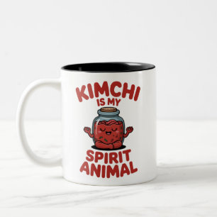Kimchi Is My Spirit Animal Two-Tone Coffee Mug