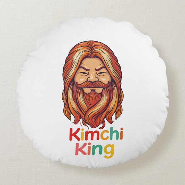Kimchi King Round Cushion (Front)