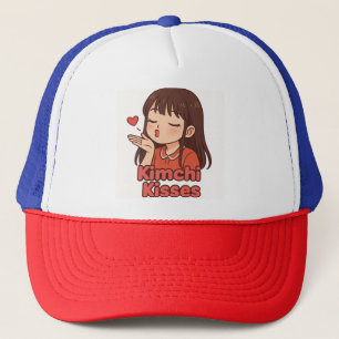 Kimchi Kisses – Cute Kawaii T-Shirt for Food Lover Trucker Hat