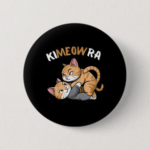 Kimeowra Cat Brazilian Jiu Jitsu Kimura Funny 6 Cm Round Badge