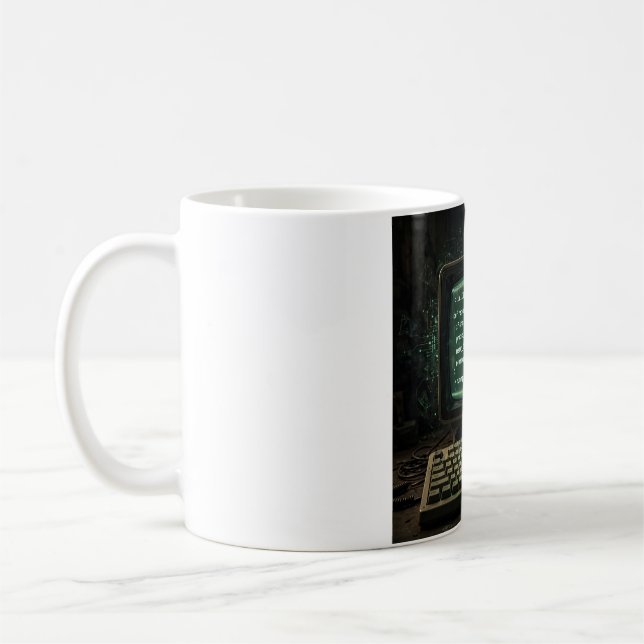 Kimi Code Retro Terminal AI Art Mug (Left)