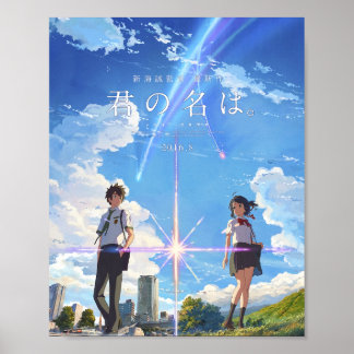 kimi no na wa  your name poster with text BEST RES