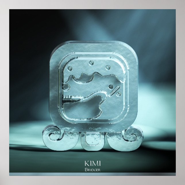 kimi, worldbridger. Mayan Kin. Tzolkin. Enlazador Poster (Front)