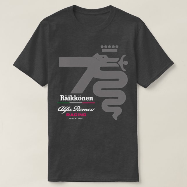 KimiRaikkonenALFARomeoRacing T-Shirt (Design Front)
