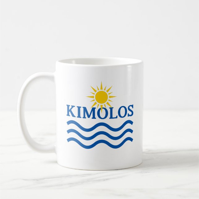 KIMOLOS Greece, Sun Water Coffee Mug (Left)