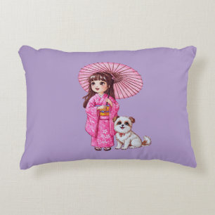 Kimono Cutie & Puppy Pillow