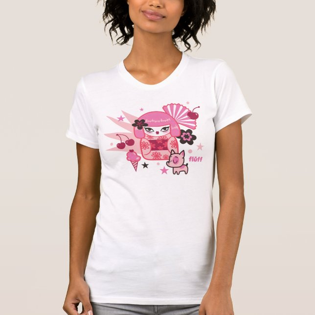 Kimono Cuties Tee Shirt by Fluff (Front)