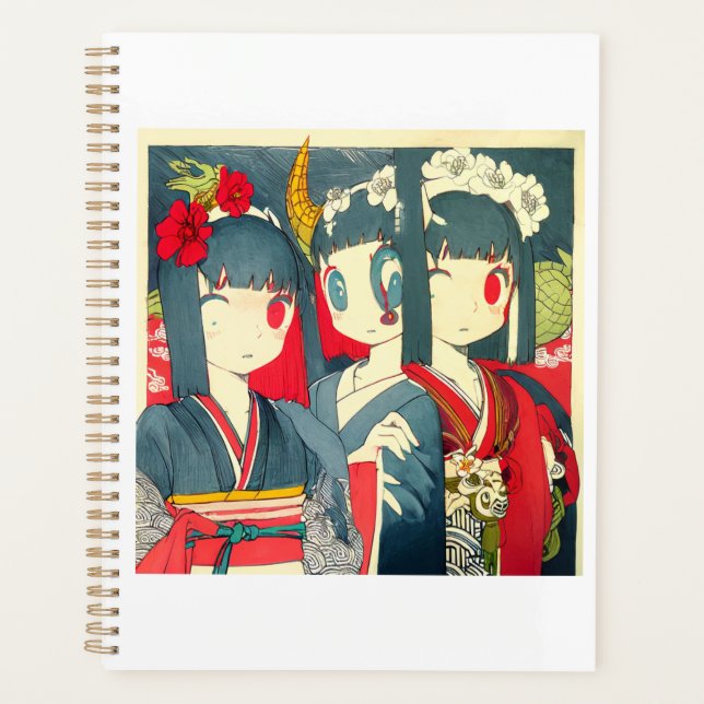 kimono demon notebook planner (Front)