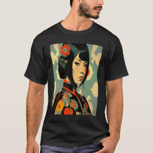 Kimono Geisha Female Japanese Retro Vintage Samura T-Shirt
