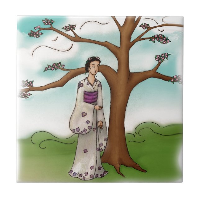 Kimono Girl Tile (Front)