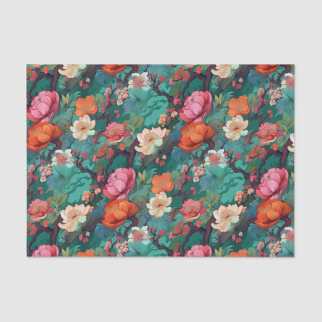 Kimono inspired japanese pattern tissue Paper (Front)