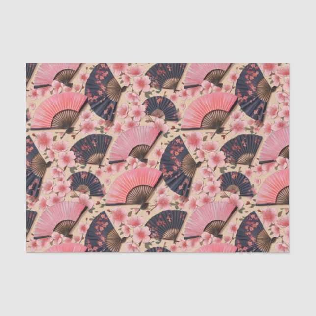 Kimono inspired japanese pattern tissue Paper (Front)