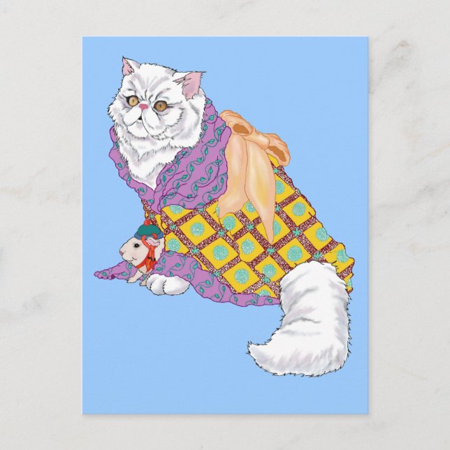 Kimono Kitty and Emperor Chu-ii Postcard (Front)