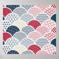 Kimono Line Art: Traditional Geometric Pattern
