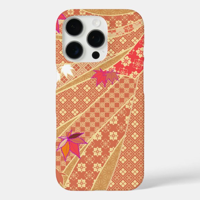 Kimono Pattern Autumn Case-Mate iPhone Case (Back)