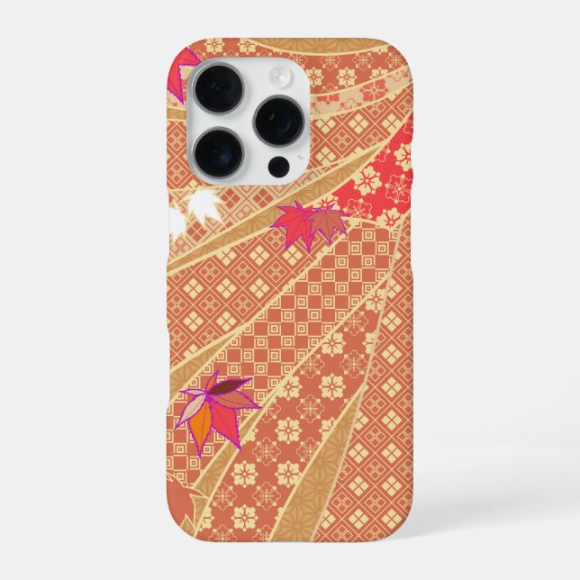 Kimono Pattern Autumn iPhone Case (Back)