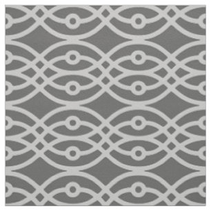 Kimono print, dark grey and silver grey fabric