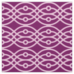 Kimono print, plum and pink fabric