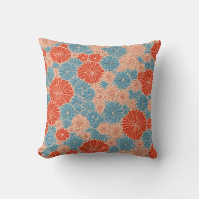 Kimono Rhythm: A Pattern of Japanese Inspiration Cushion (Front)