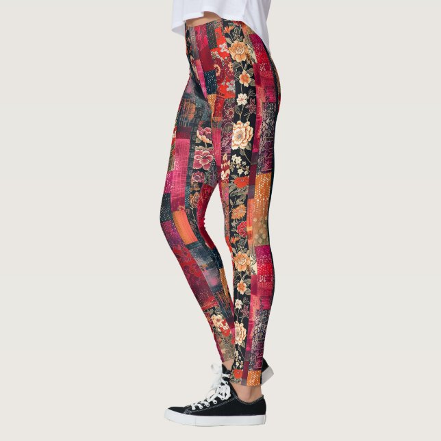 Kimono Splice Leggings (Left)