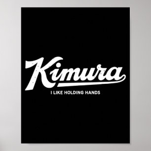 KIMURA Like Holding Hands BJJ Jiu-Jitsu Brazilian Poster