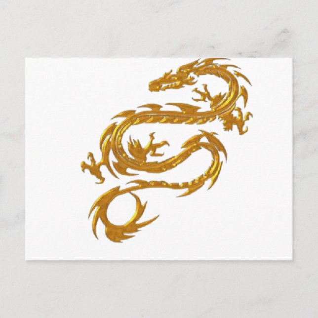 Kin ryu Japanese Dragon Postcard (Front)