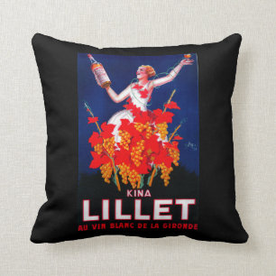 Kina Lillet Vintage PosterEurope Cushion