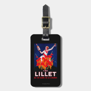 Kina Lillet Vintage PosterEurope Luggage Tag
