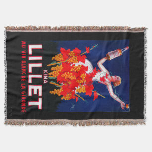 Kina Lillet Vintage PosterEurope Throw Blanket